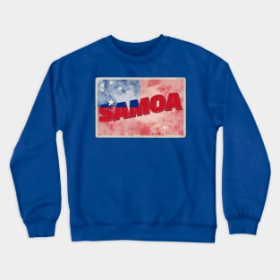 Samoa Vintage style retro souvenir Crewneck Sweatshirt